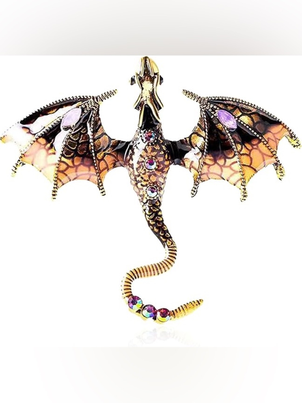 Fabulous Dragon 🐉 Brooch (Pink)